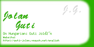 jolan guti business card